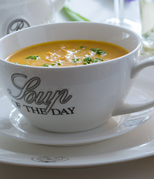 Wortelsoep met bieslook