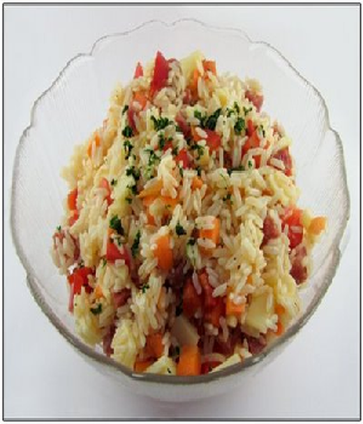 Rijstsalade met groenten