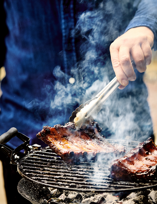 Spareribs van de BBQ 