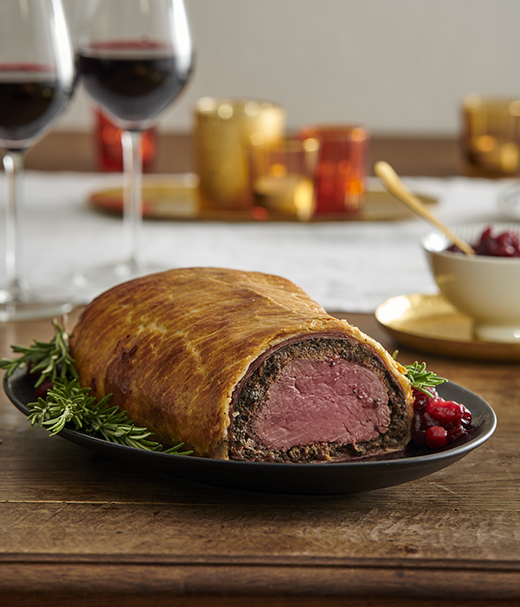 Beef Wellington met kastanje-champignons