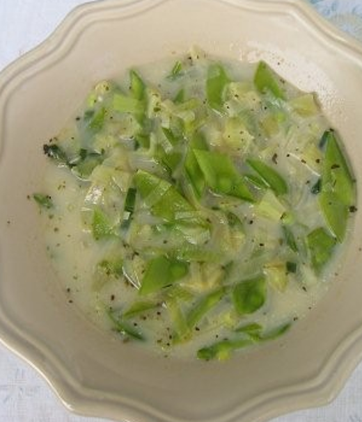 Lentesoep bereid met lentebok