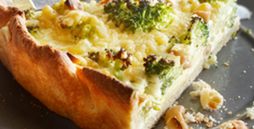 Quiche met broccoli en noten