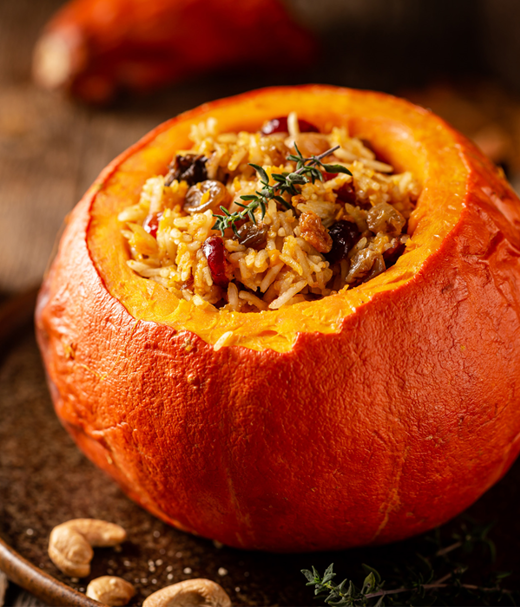 Stuffed pumpkin Gevulde pompoen