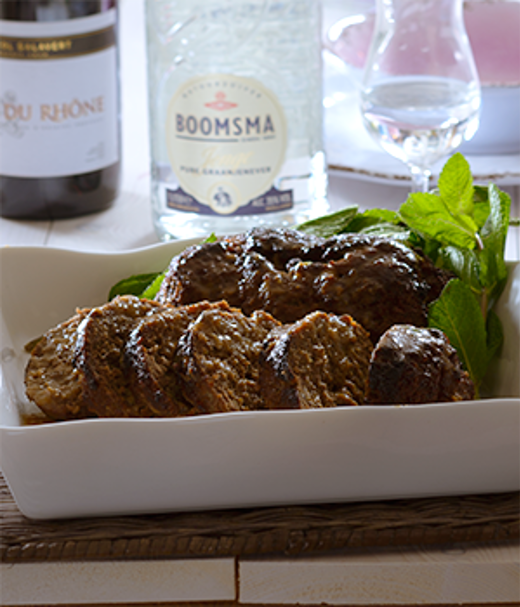 Gehaktrol met Dijon mosterd en honing