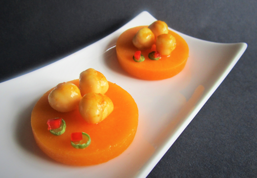 Flespompoen met kikkererwten