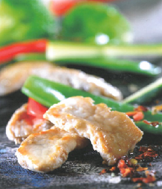 Varkensfilet met broccoli en peultjes