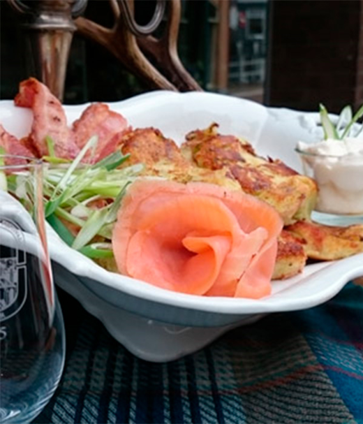 Rumbled Salmon with Bunnahabhain