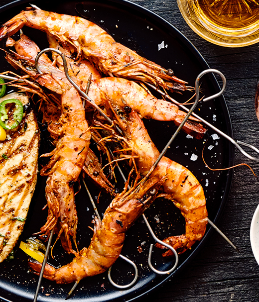 BBQ-garnalen 