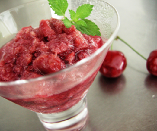 Granita van kersen met kriek
