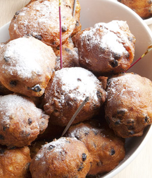 Oliebollen bereid met Texels Skuumkoppe